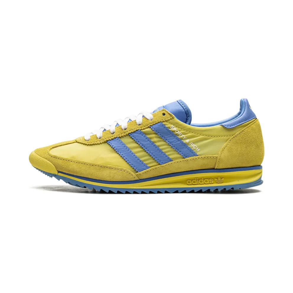 Adidas SL 72 RS “Sporty & Rich – Sweden Pack – Yellow/Blue” (JH6702)