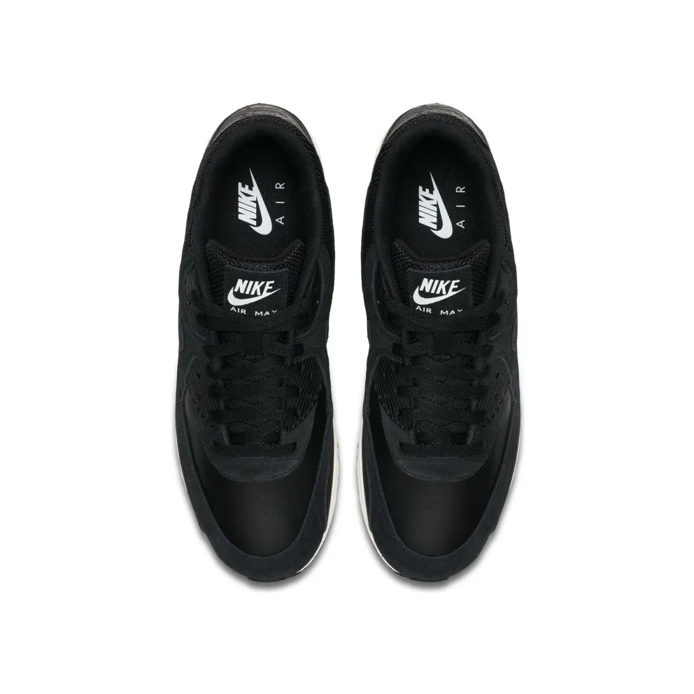 Nike Air Max 90 Ultra 2.0 Leather Black Black/White (924447-001)