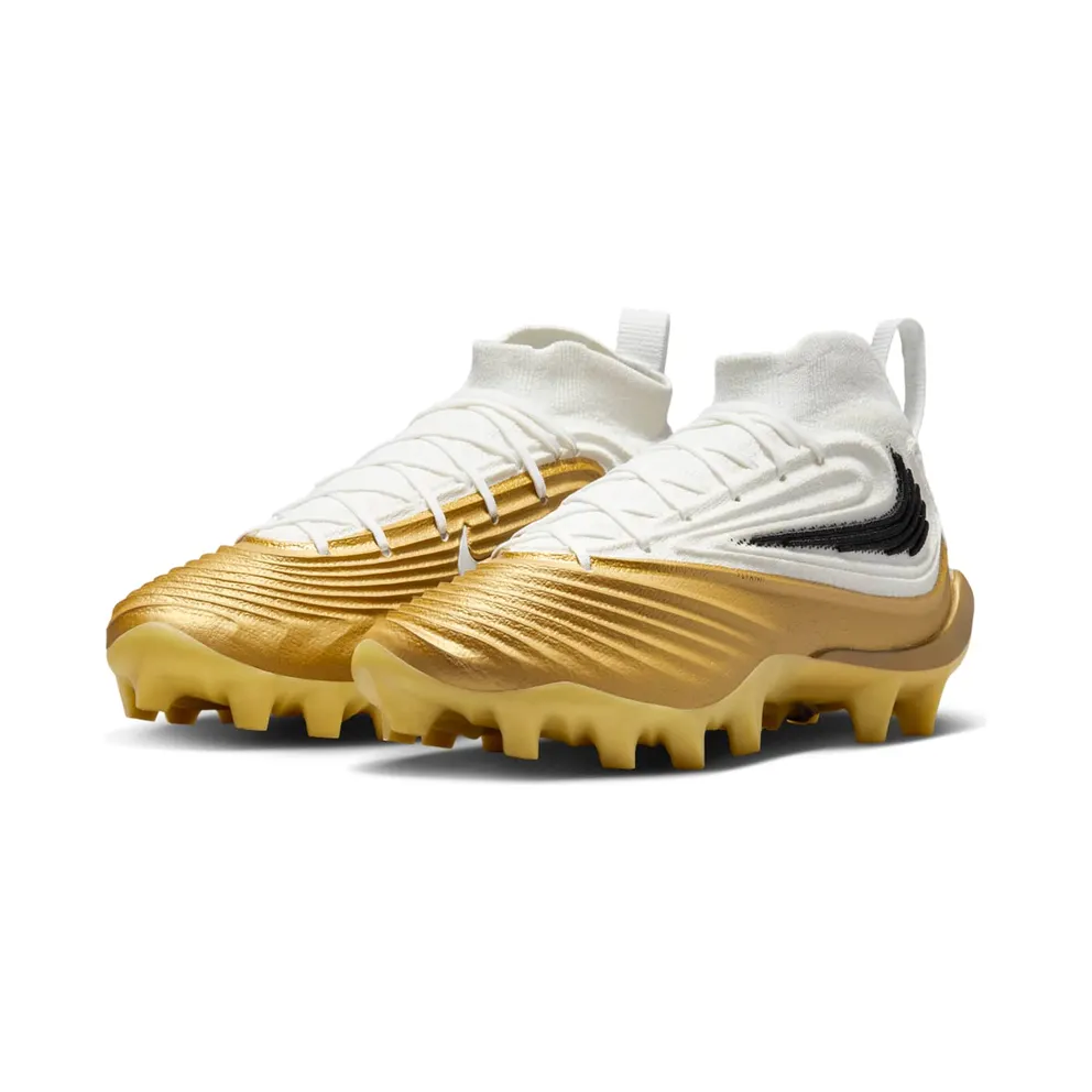 Nike Alpha Menace 5 Elite White Metallic Gold Black (HV7018-104)