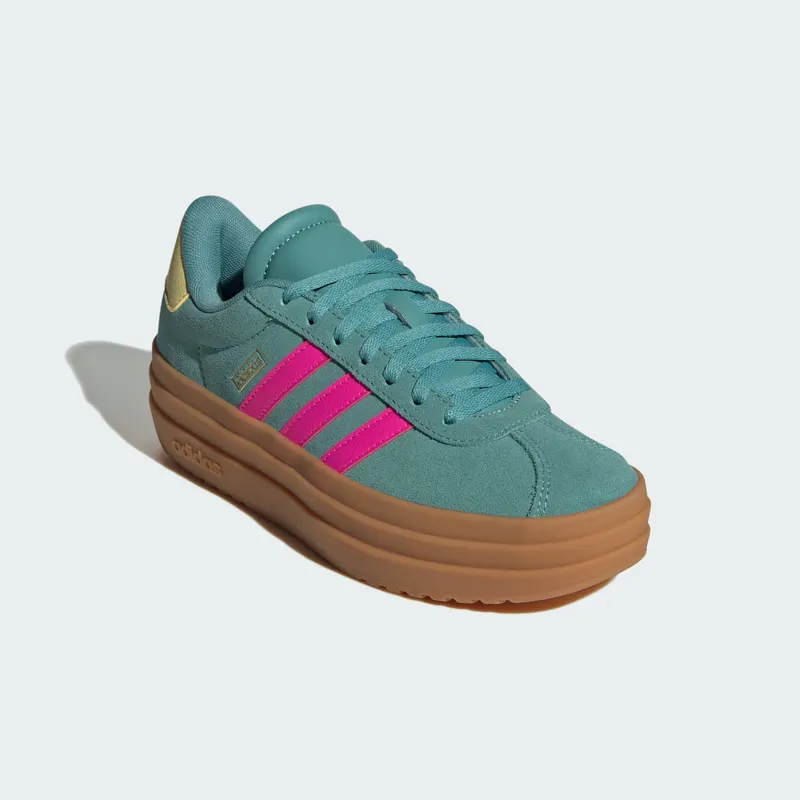 Adidas VL Court Bold Lifestyle Kids Powder Teal / Shock Pink / Powder Yellow (JQ4482)