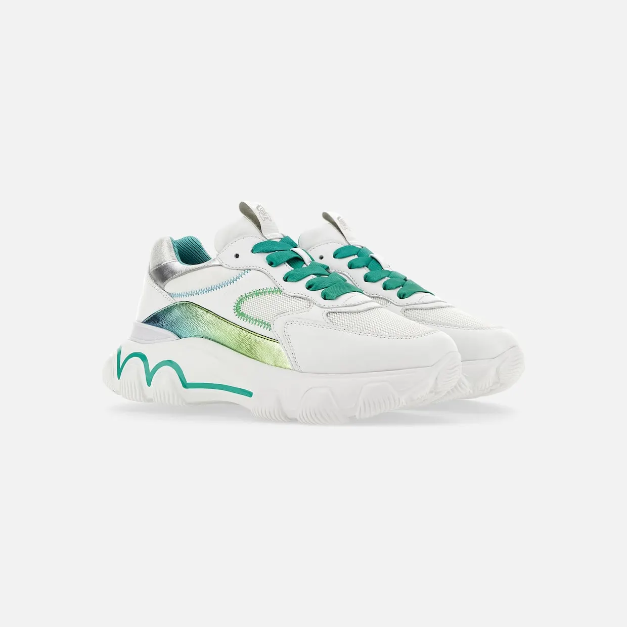 Hogan Hyperactive White Green Blue (HXW5490ET00O9L0VAT)