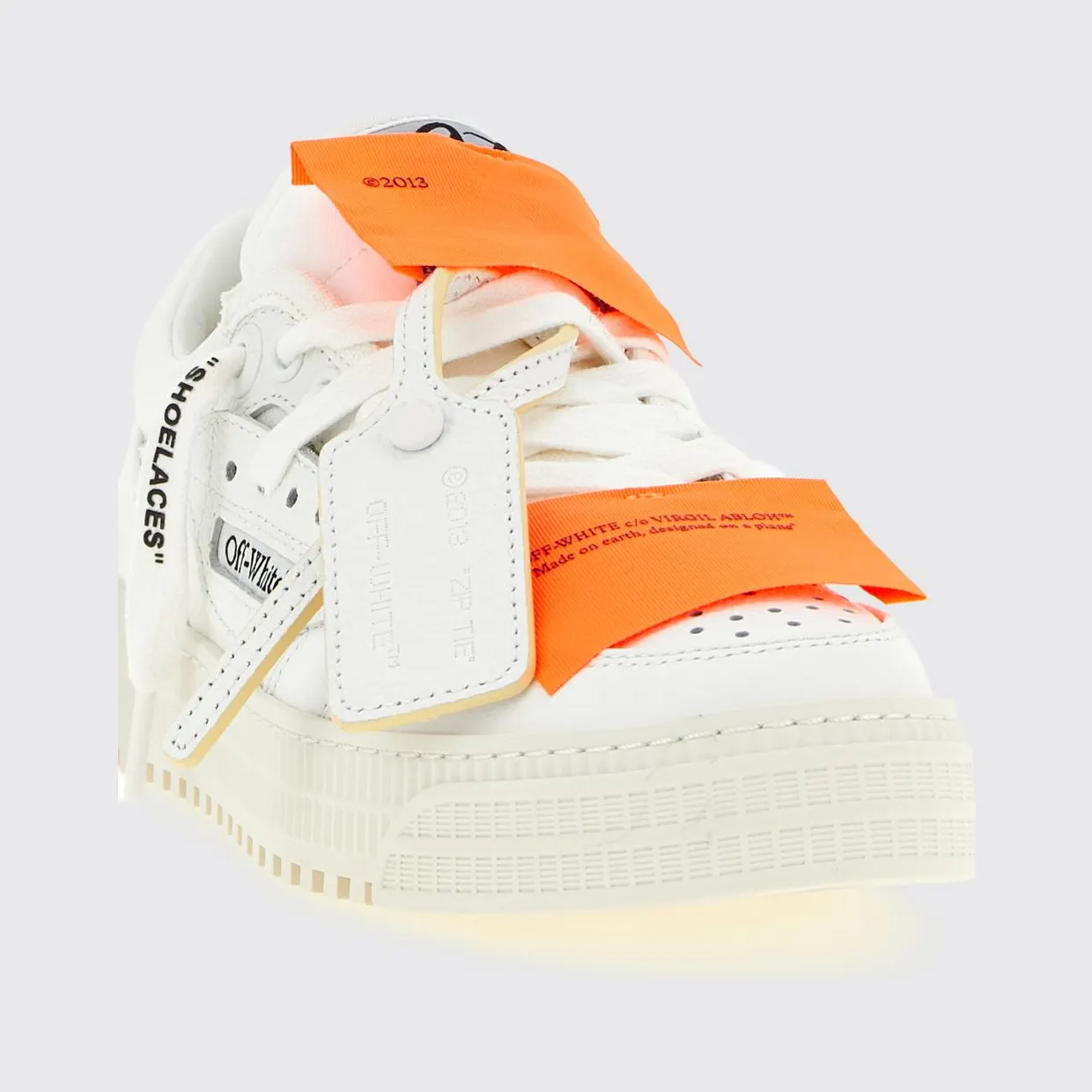 Off-White 3.0 Court Leather And Cotton Sneakers White (OWIA28EC99LEA0010120) (3)