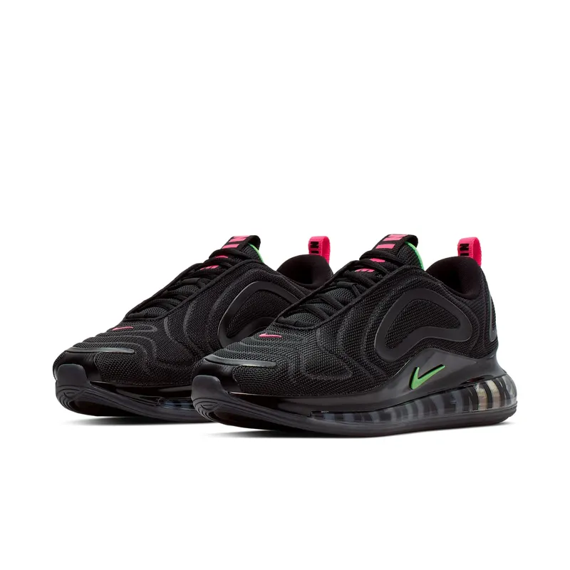 Nike Air Max 720 Big Logos Black Black/Hyper Pink-Scream Green (CQ4614-001)