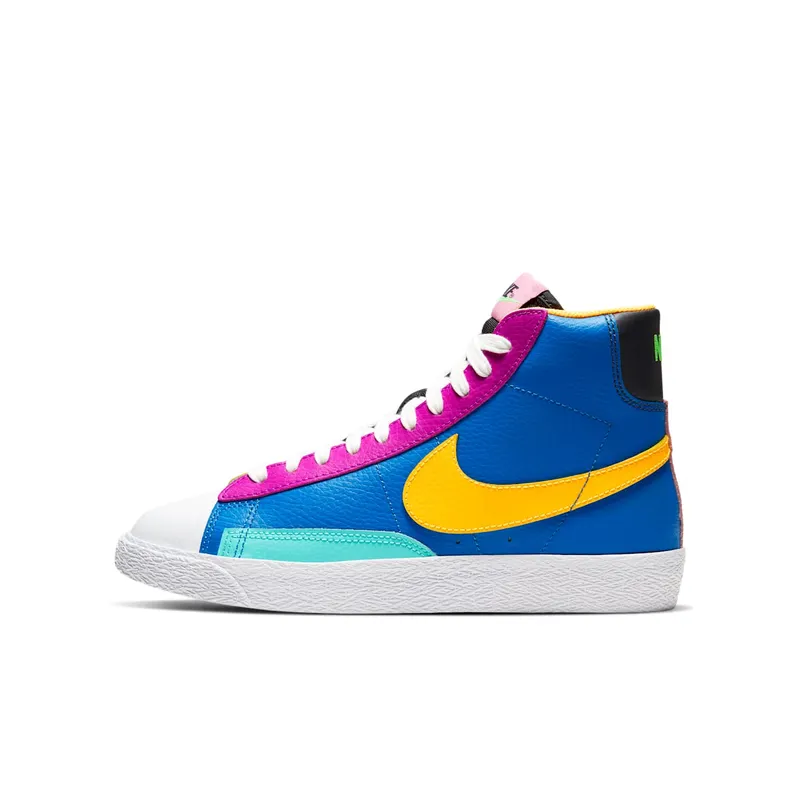 Nike Blazer Mid Multi-Color (GS) Battle Blue/Aurora-Vivid Purple-Laser Orange (CZ9441-400)