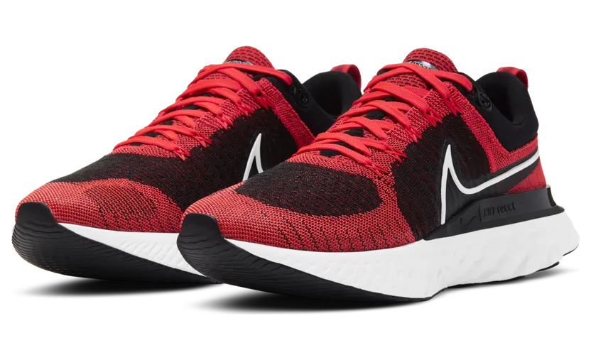 Nike REACT INFINITY RUN FK 2 BRIGHT CRIMSON WHITE-BLACK-DK SMOKE GREY (CT2357-600)