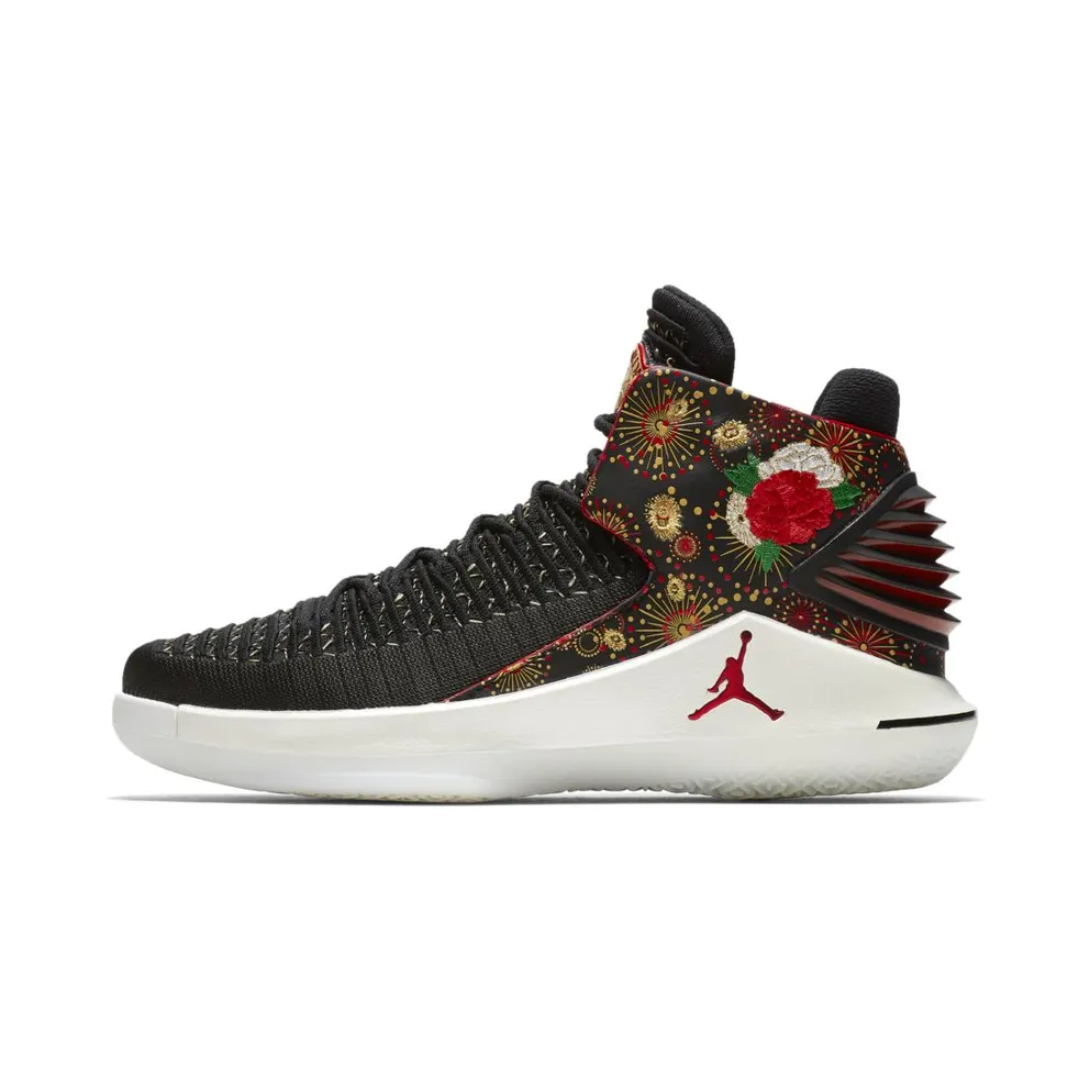 Jordan XXXII Chinese New Year 2018 (China Release) Black/University Red-White-Metallic Gold (AJ6333-042)