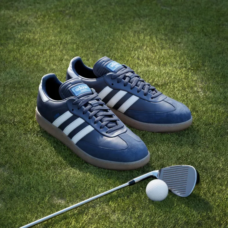 adidas Samba Spikeless Golf Night Indigo Cloud White Blue Bird (JP8544)