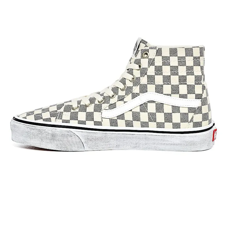 Vans Sk8-Hi Tapered Washed Asphalt True White Checkerboard (VN0A4U16HQE)