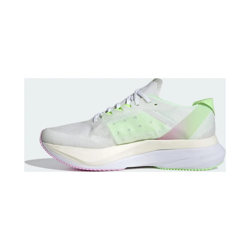 adidas Adizero Boston 12 Cloud White / Core Black / Green Spark (IG3321)