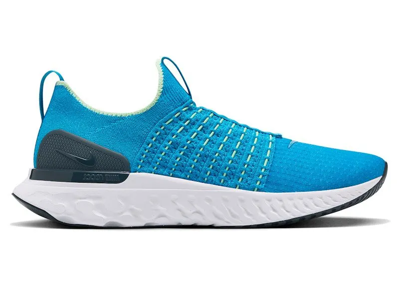 Nike React Phantom Run Flyknit 2 Blue Orbit Vapor Green Deep Ocean (CJ0277-402)