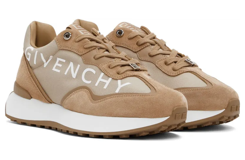 Givenchy Beige GIV Runner Low-Top Sneakers (BH006ZH1AM280) (4)