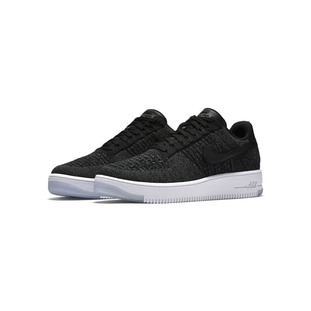 Nike Air Force 1 Flyknit Low Black White Black/Dark Grey/White (817419-004)