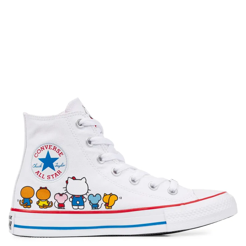 Converse Chuck Taylor All-Star Hi Hello Kitty White White/Prism Pink-White (162944C)