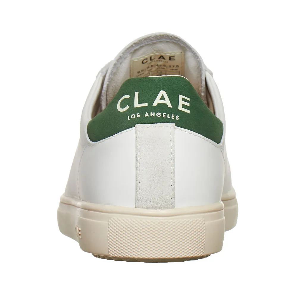 Clae Bradley White Milled Leather / Olive (CL20ABR02-WMO)