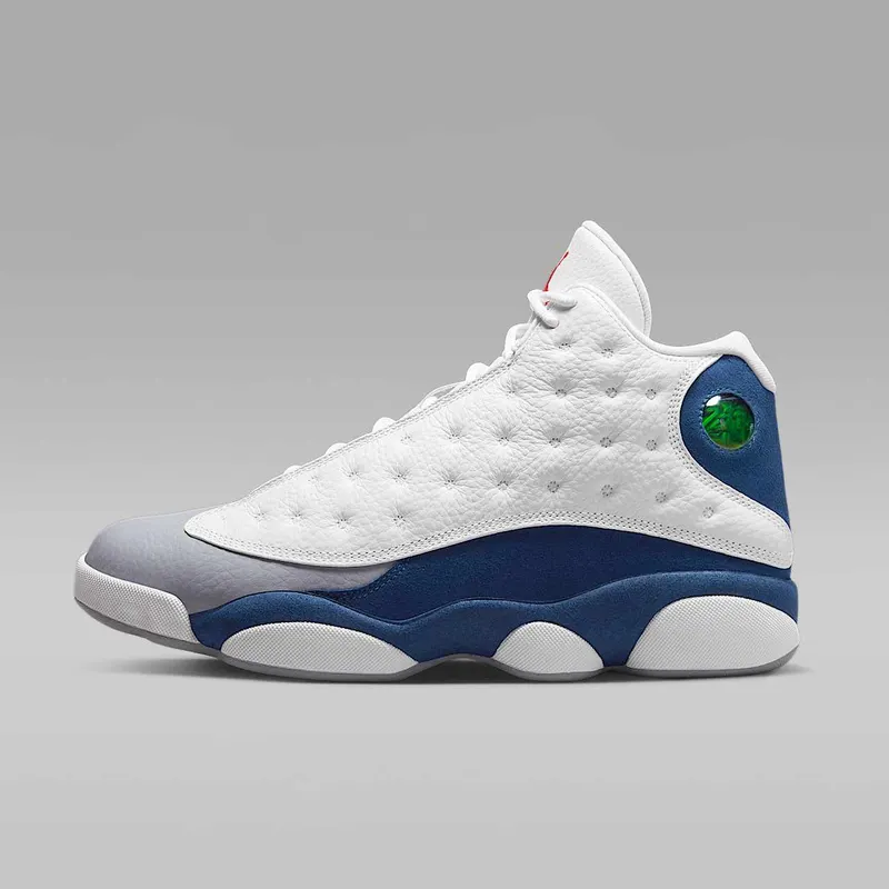 Air Jordan 13 “White / French Blue / Light Steel Grey / Fire Red” (414571-164)