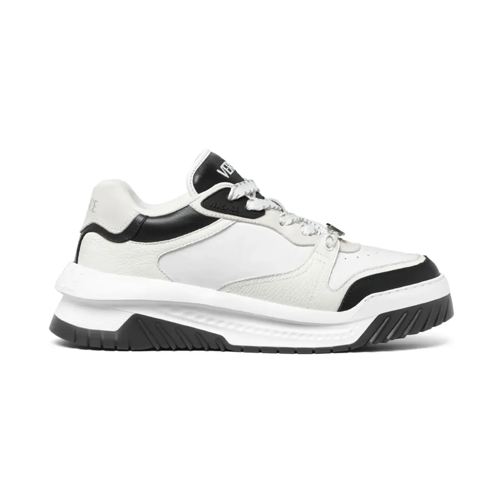 Versace Odissea leren sneakers – Weiß (10154371A10925)