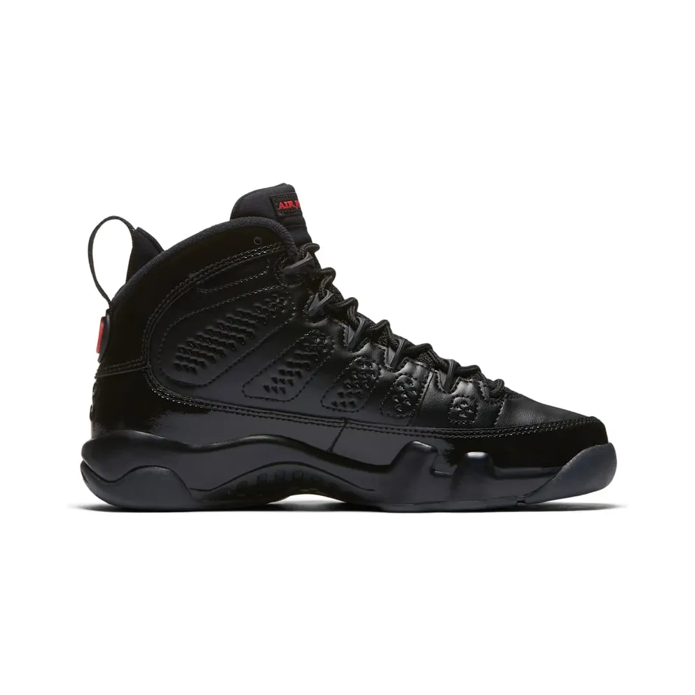Jordan 9 Retro Bred Patent (GS) Black/University Red-Anthracite (302359-014)