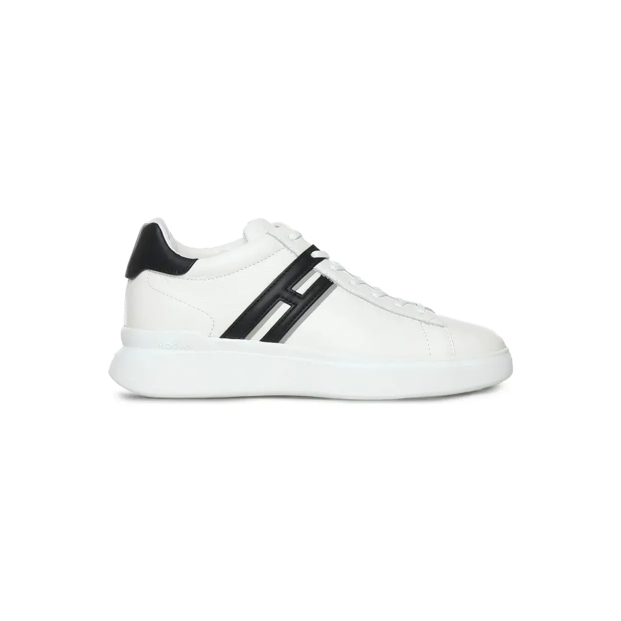Hogan H580 leren sneakers met logodetail – Beige (HXM5800DV42UXS)