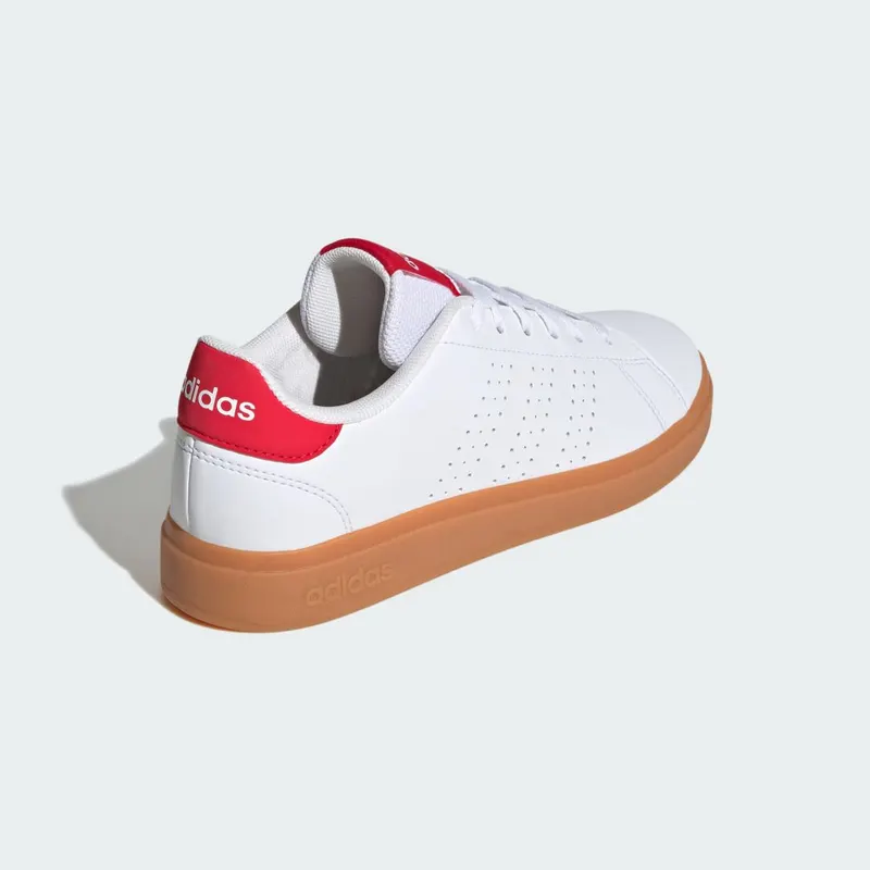 Adidas Advantage Base 2.0 Cloud White / Pure Ruby / Gum (JH9869)
