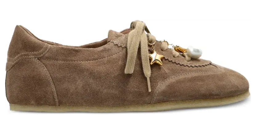 Agl attilio giusti leombruni Agl Hoola Hoop Charms suede “Brown” (D562019PGFERGU)