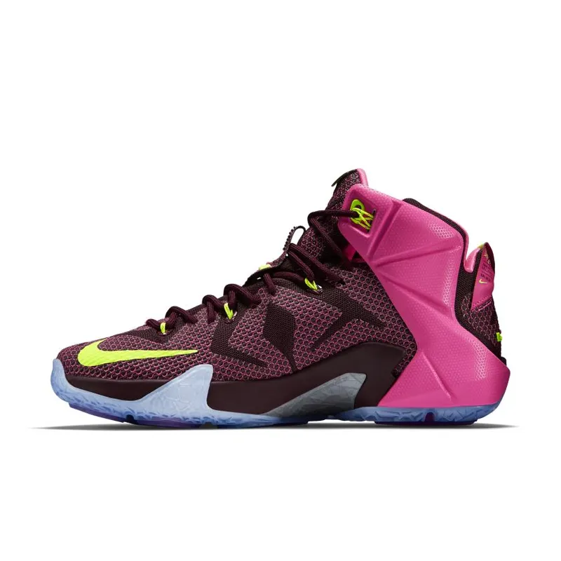 Nike LeBron 12 Double Helix Merlot/Volt/Pink Pow (684593-607)