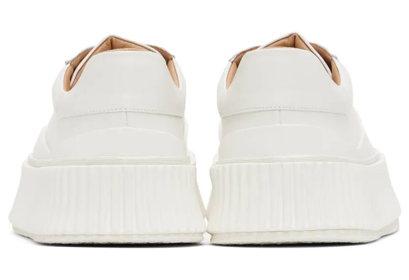 Jil Sander White Leather Platform Low-Top Sneakers (J15WS0002_P4833) (2)