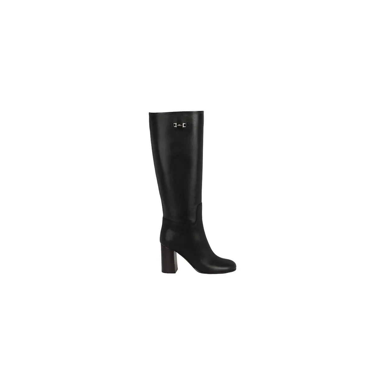 Ferragamo Ovidio 85 Knee-High Boots Black (01E492-757875)