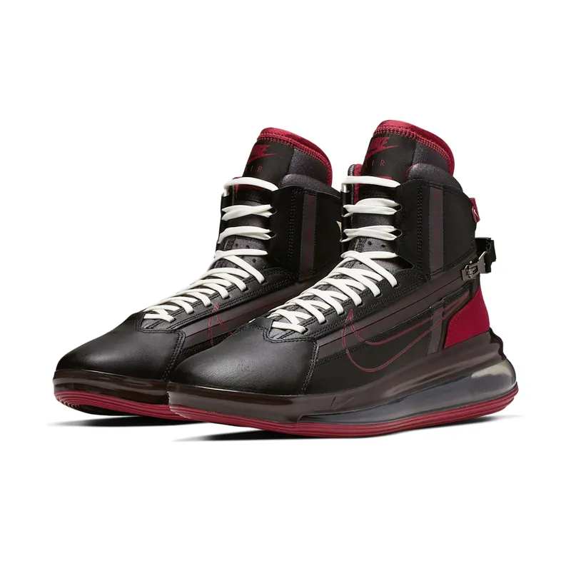Nike Air Max 720 Strn Black Team Red Black/Team Red-Thunder Grey-Sail (AO2110-004)