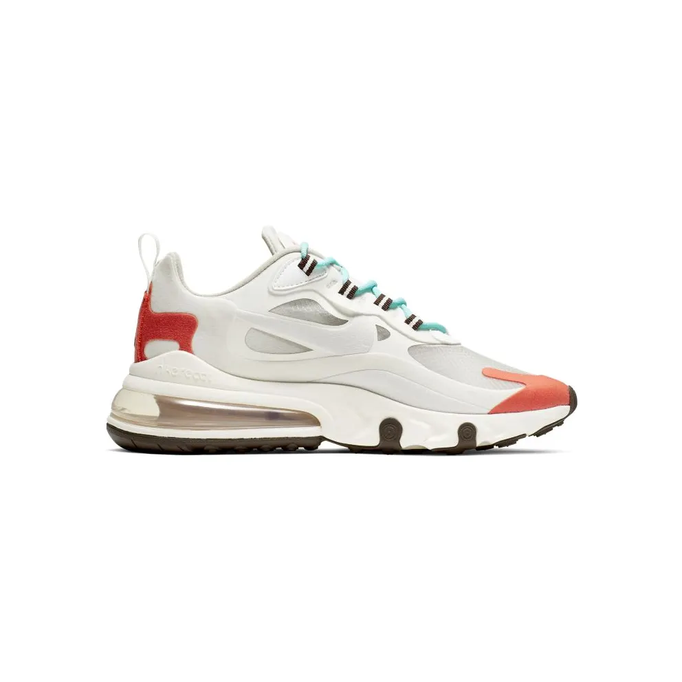 Nike Air Max 270 React Light Beige Chalk (W) Light Beige Chalk/Summit White/Team Orange (AT6174-200)