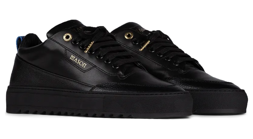 Mason Garments Torino Leather/Stamp Black (FW20-12D)