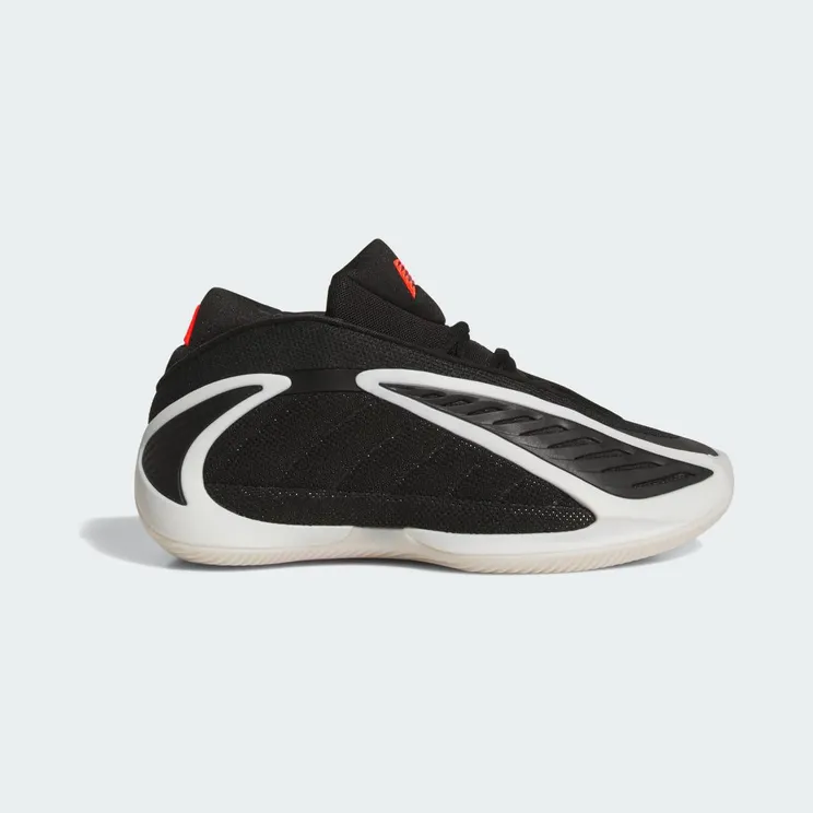 adidas Anthony Edwards 2 Shoes Kids “Core Black / Zero Metalic / Lucid Red” (JR9377)