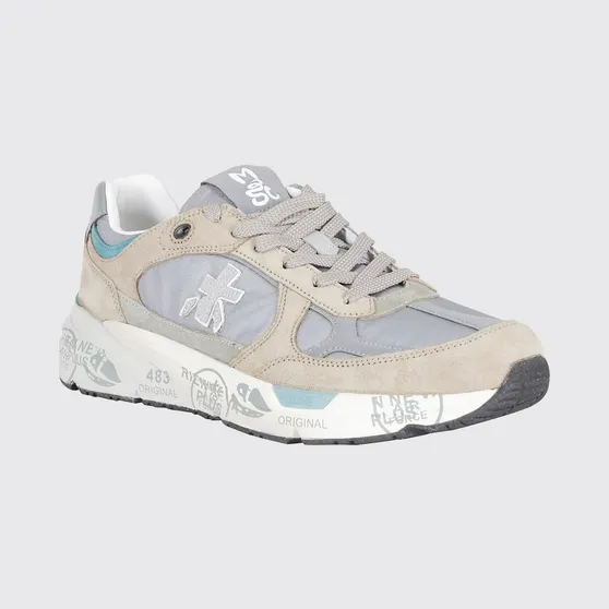 Premiata Mase Suede and Canvas Sneakers Navy (MASE258023)