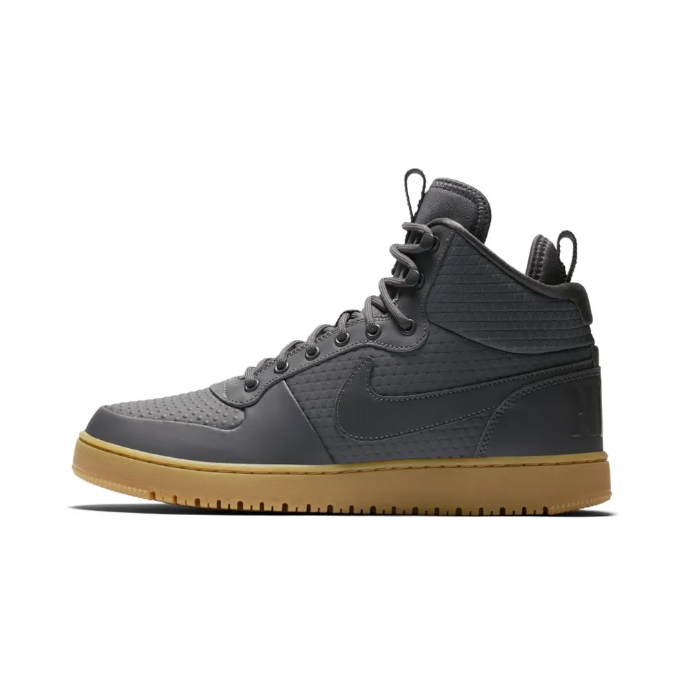 Nike Court Borough Mid Winter Dark Grey Dark Grey/Dark Grey-Gum Light Brown (AA0547-001)