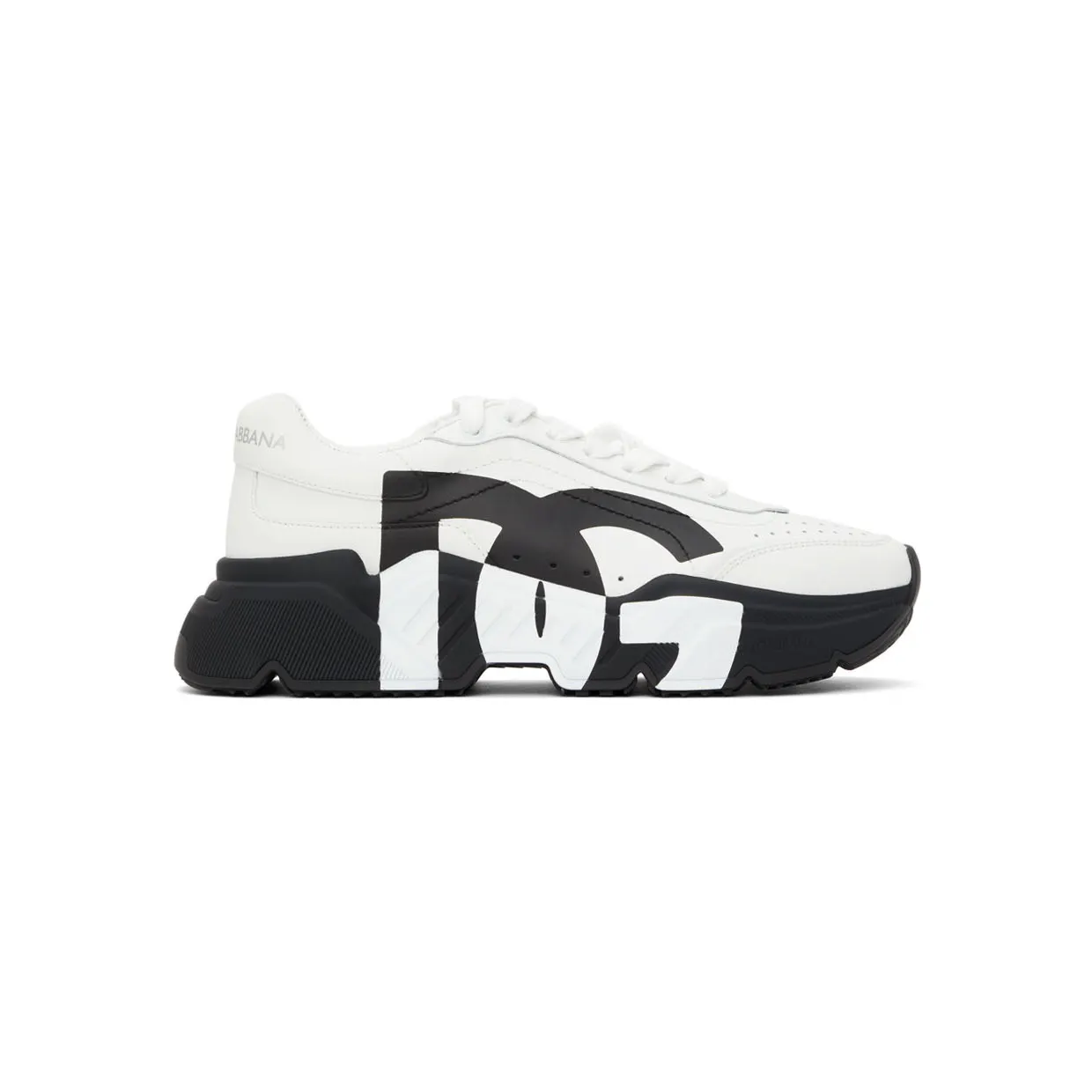 Dolce & Gabbana Black & White Logo Daymaster Sneakers (CS1791 AQ343)