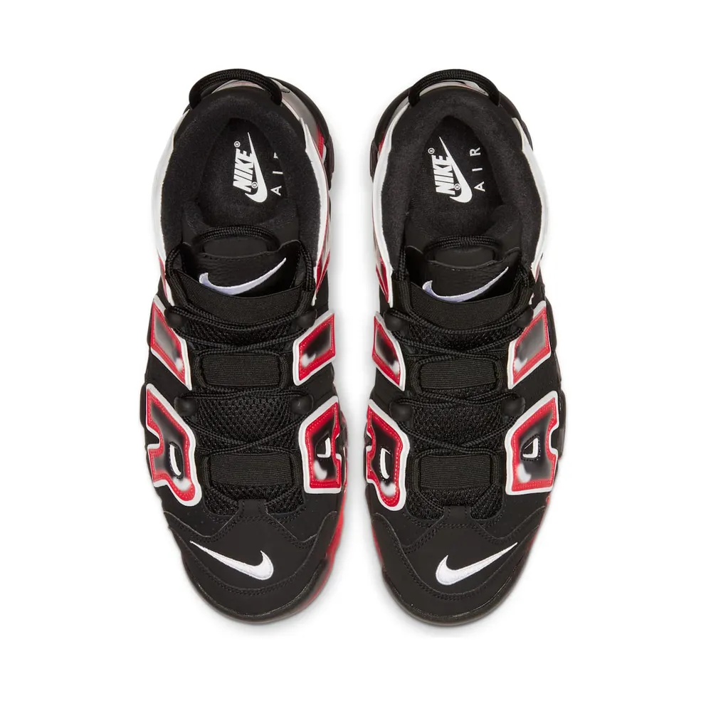 Nike Air More Uptempo Black White Laser Crimson Black/White-Laser Crimson (CJ6129-001)