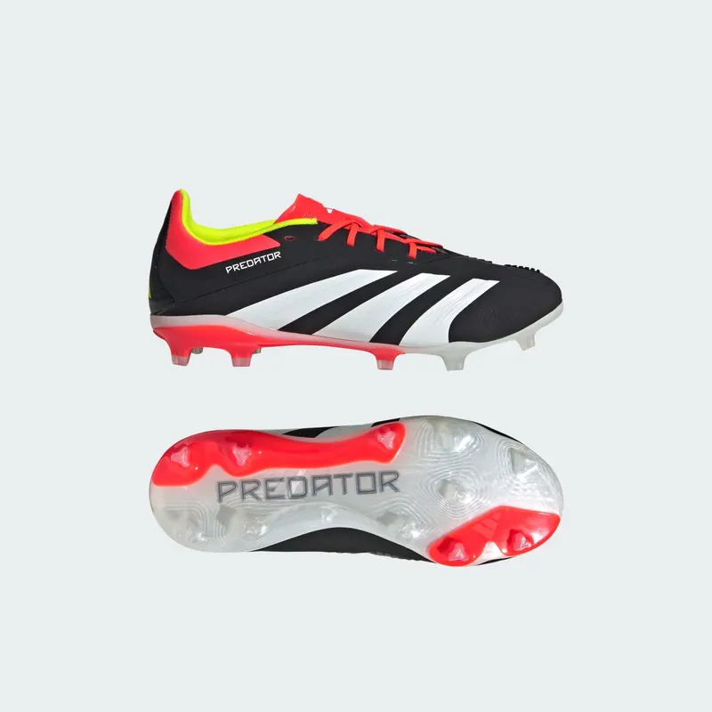 adidas Predator 24 Elite FG Core Black Cloud White Solar Red (IG7746)