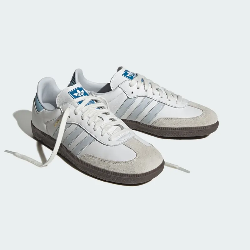 Adidas Samba OG Core White / Halo Blue / Gum (ID2055)