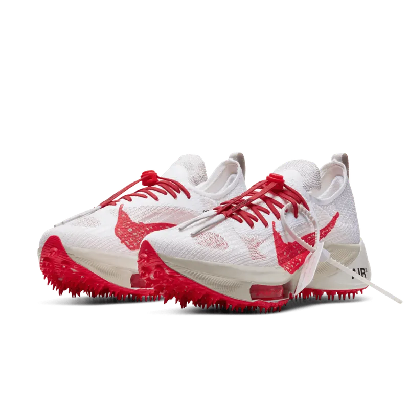 Nike Air Zoom Tempo NEXT% Flyknit Off White White Solar Red (CV0697-100)