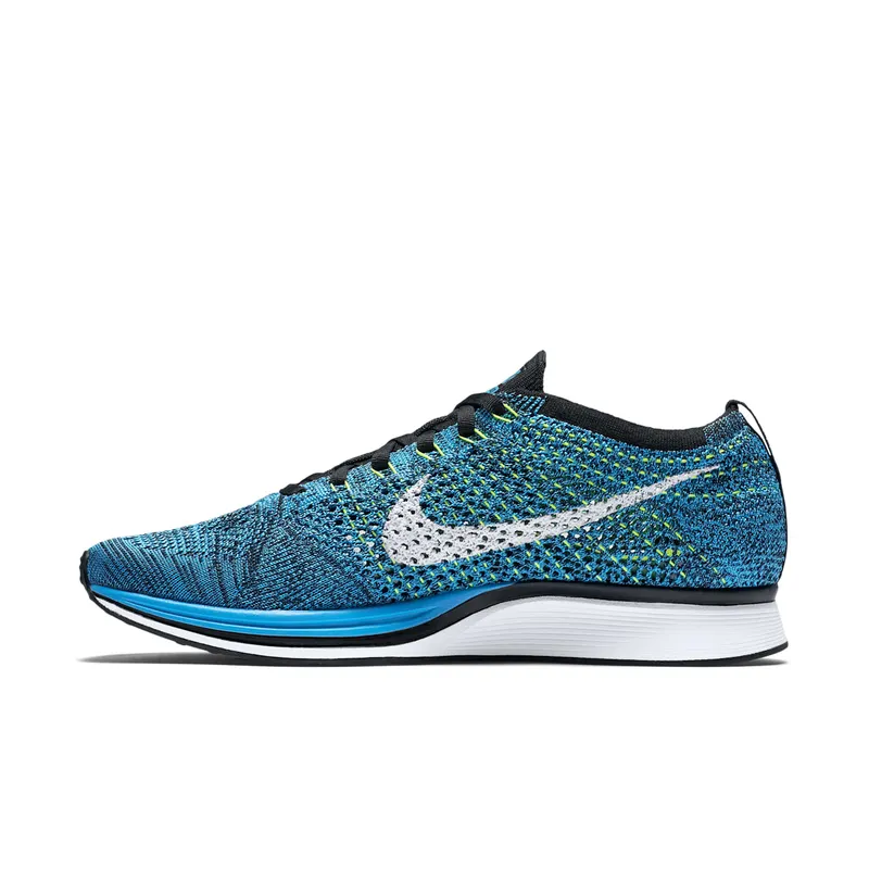 Nike Flyknit Racer Blue Cactus Blue Glow/White/Black (526628-402)