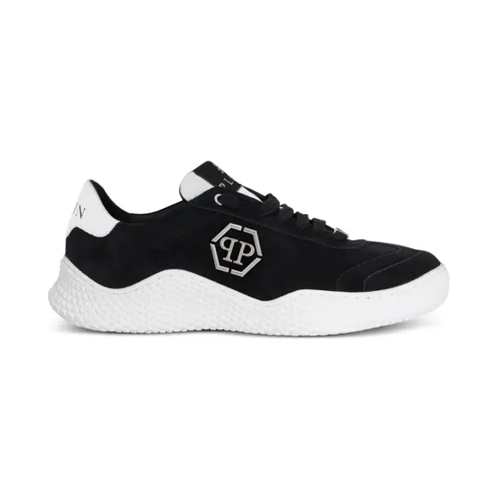 Philipp Plein Zeshoekige suède hardloopsneakers “Black” (LAESUSC0971PLE009N)