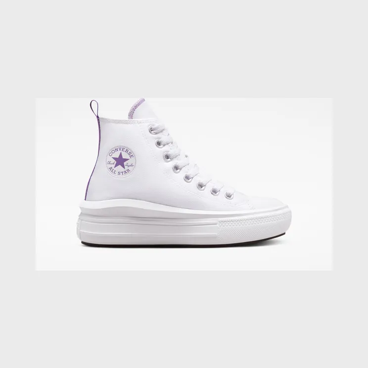 Converse Chuck Taylor All Star Move Platform White/pixel Purple/white