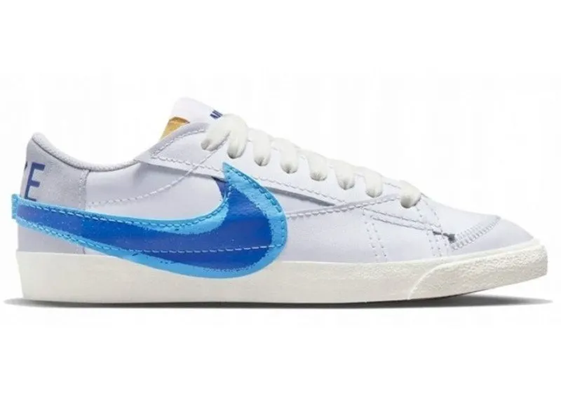 Nike Blazer Low 77 Jumbo Double Swoosh White University Blue (FN3413-100)