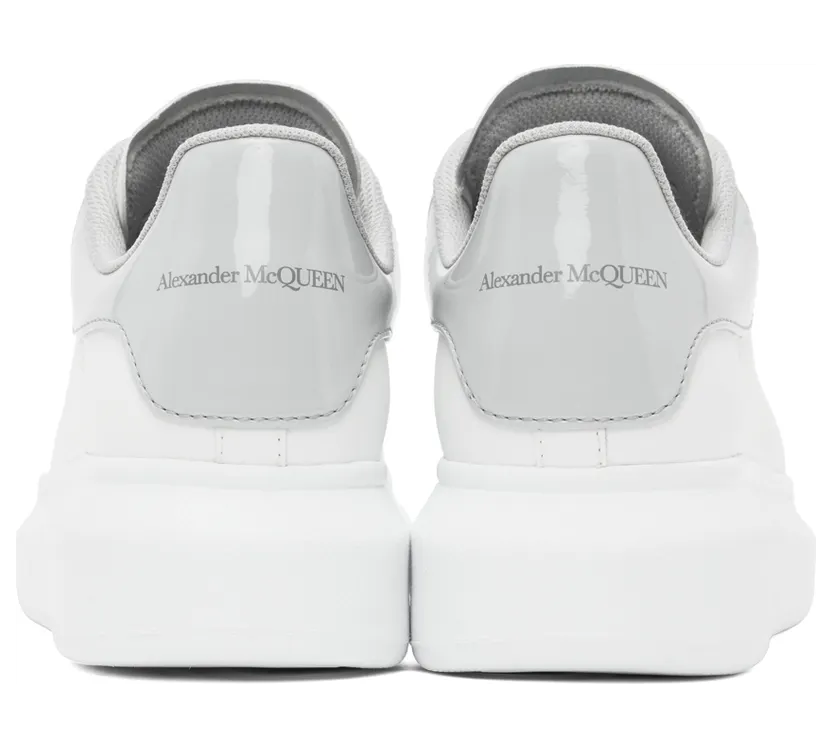 Alexander McQueen White & Blue Oversized Sneakers (697101WIBND) (2)
