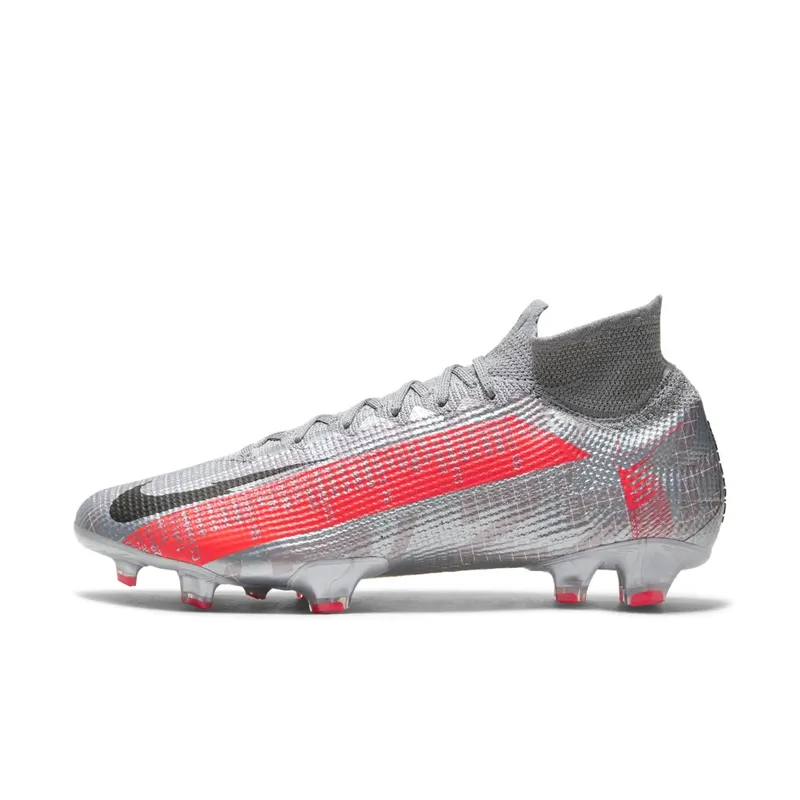 Nike Mercurial Superfly 7 Elite FG Metallic Bomber Grey Metallic Bomber Grey/Particle Grey/Laser Crimson (AQ4174-906)