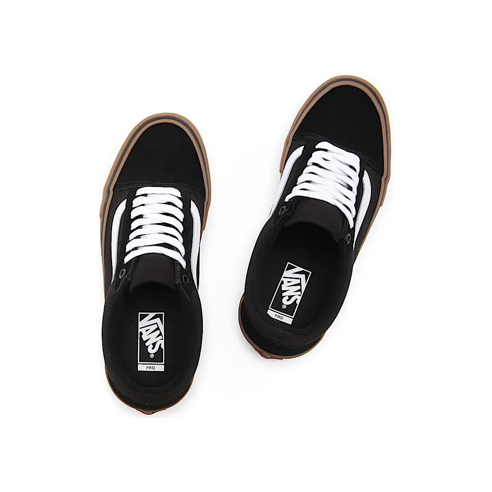 Vans Old Skool Pro Black White Gum Black/White-Medium Gum (VN000ZD4BW9)