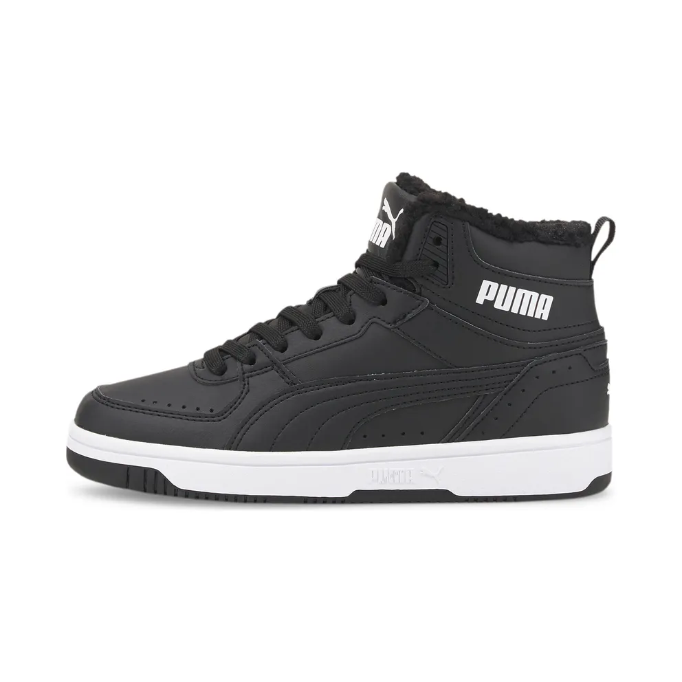 Puma Rebound Joy Fur White/Black (375477-01)