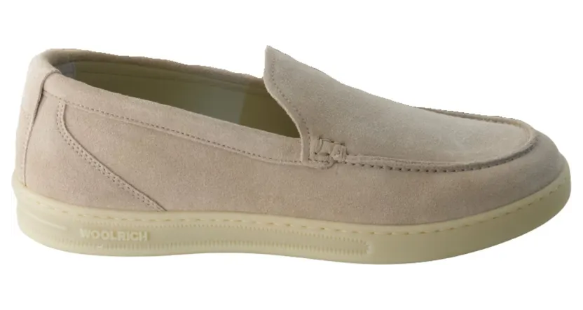 Woolrich Suede Moccasin Blauw
