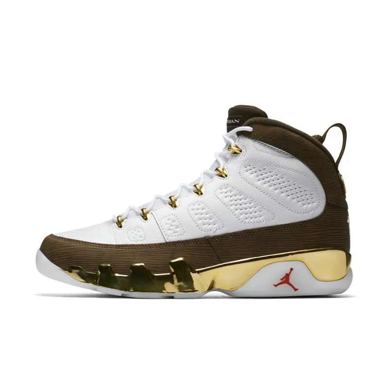 Jordan  9 Retro MOP Melo White/Baroque Brown-Team Orange (302370-122)