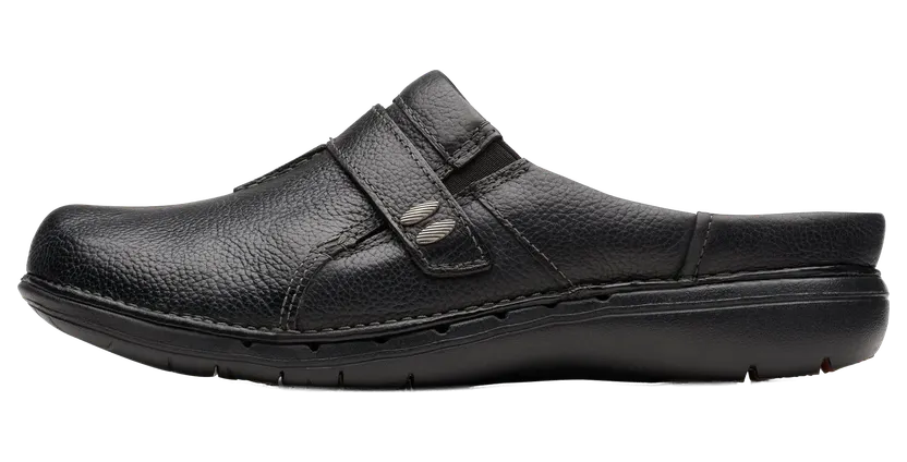 Clarks Un Loop Ease “Black Leather” (26174966)