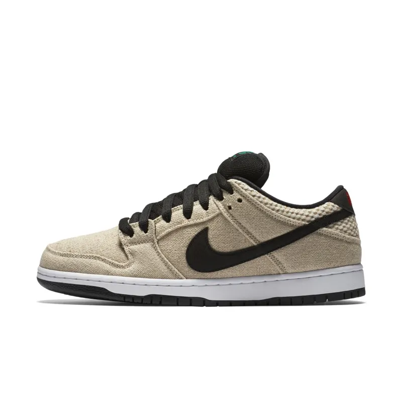 Nike Dunk SB Low 420 Bamboo/White-Challenge Red-Black (313170-206)